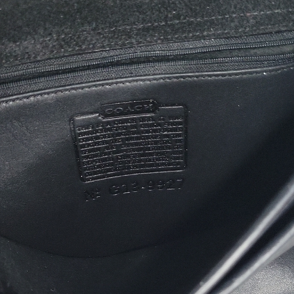 Coach Men's Black Leather Bag